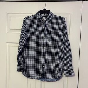 GAP Kids Navy and White Checkered Shirt